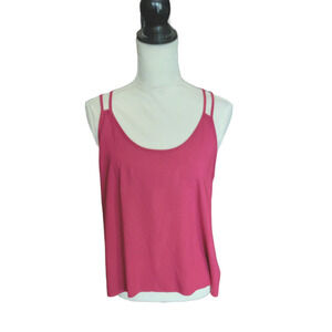 Mudd Red Rose Color Razor Back Spaghetti Straps Sleeveless Tank Casual Top